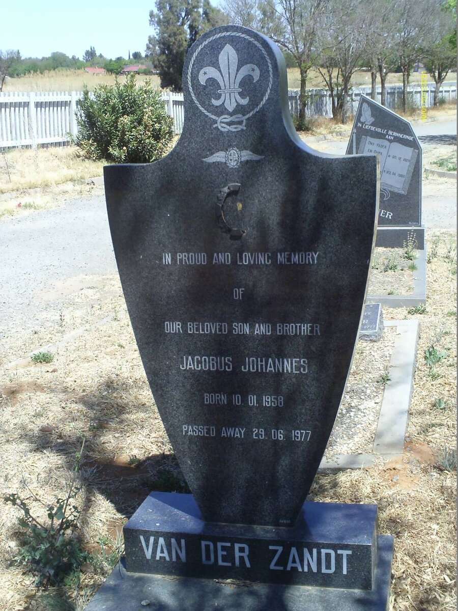 ZANDT Jacobus Johannes, van der 1958-1977