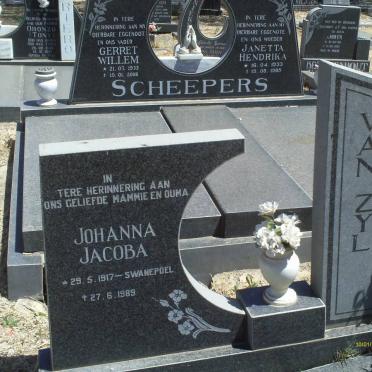 ZYL Jacobus Andries, van 1910-1985 &amp; ZYL Johanna Jacoba SWANEPOEL 1917-1989