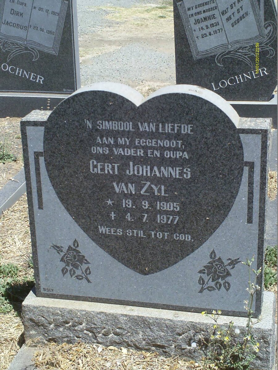 ZYL Gert Johannes, van 1905-1977
