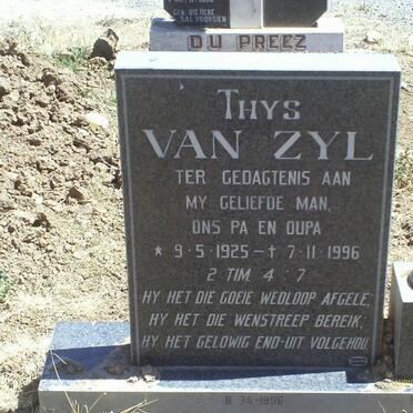 ZYL Thys, van 1925-1996