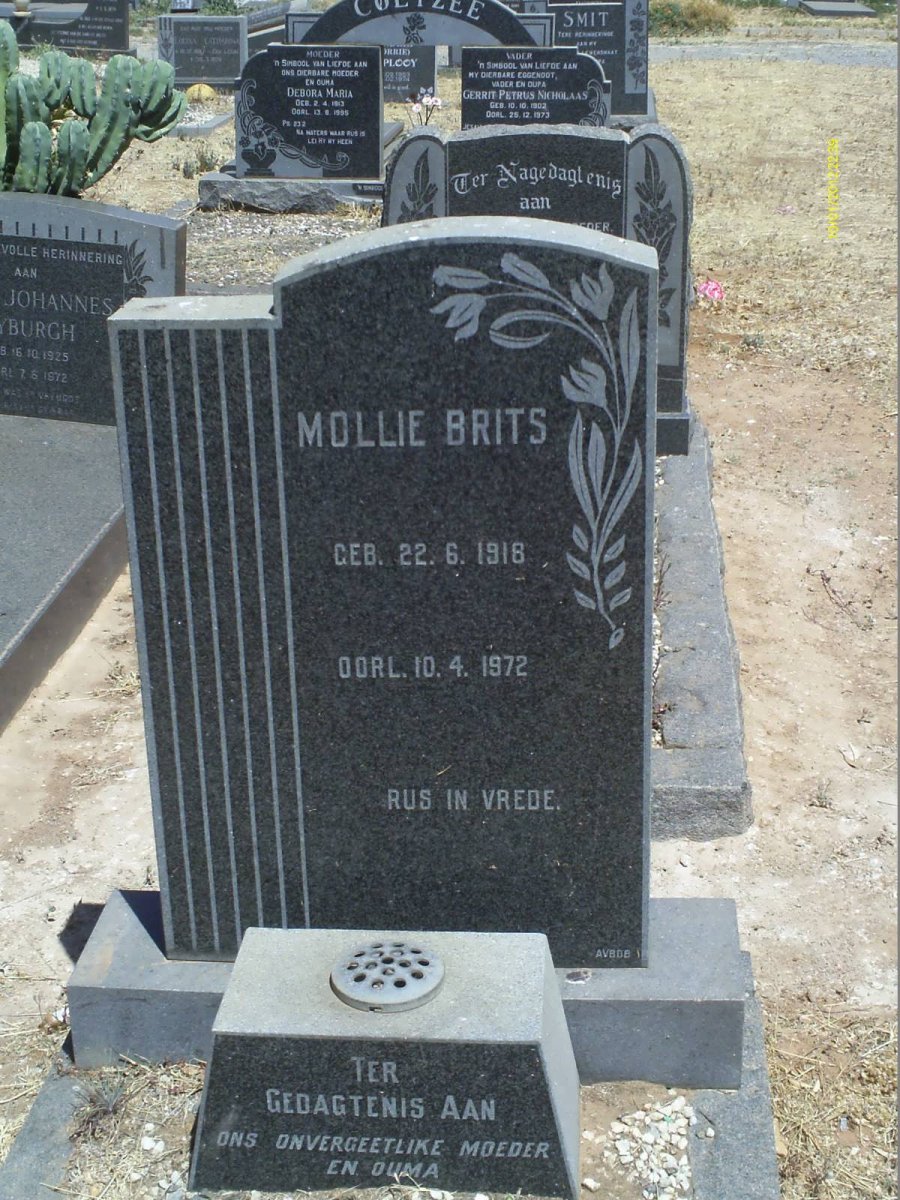 BRITS Mollie 1918-1972