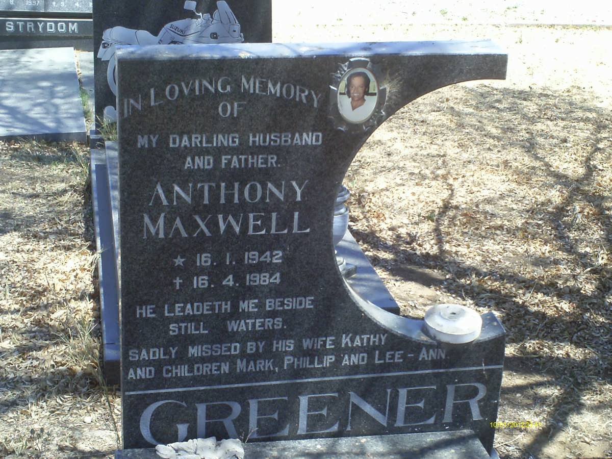 GREENER Anthony Maxwell 1942-1984