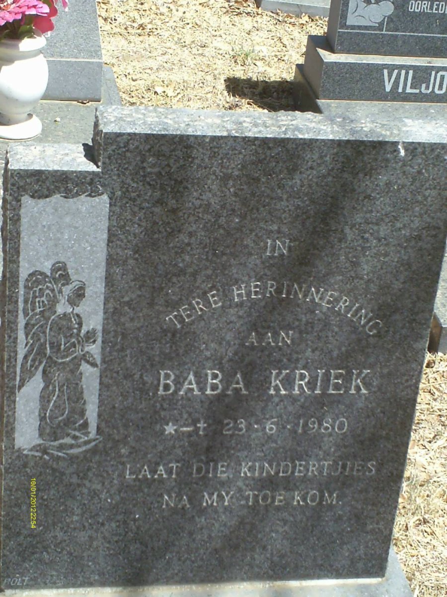 KRIEK Baba 1980-1980