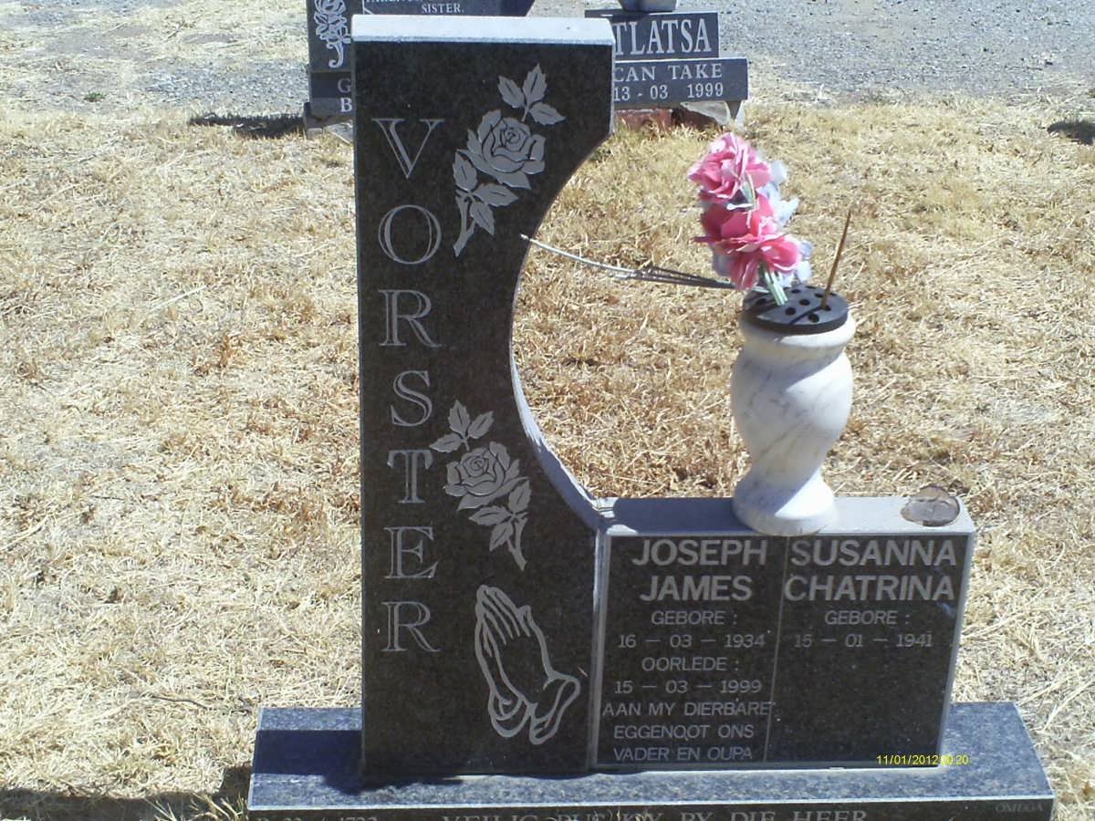 VORSTER Joseph James 1934-1999 &amp; Susanna Chatrina 1941-