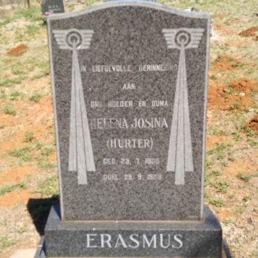 ERASMUS Helena Josina nee HURTER 190?-1989