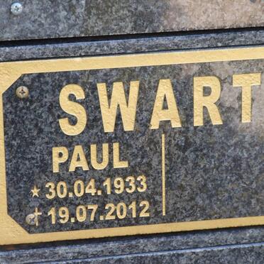 SWART Paul 1933-2012