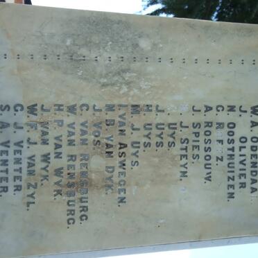 06. Plaque with list of names