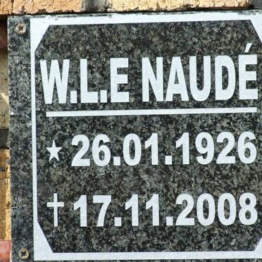 NAUDÉ W.L.E. 1926-2008