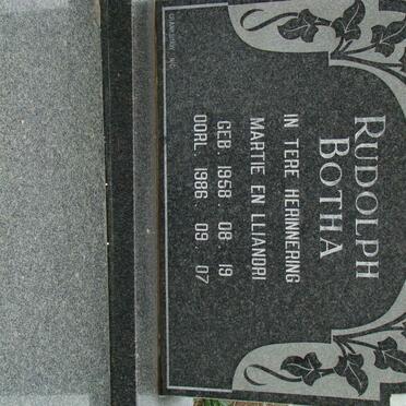 BOTHA Rudolph 1958-1986