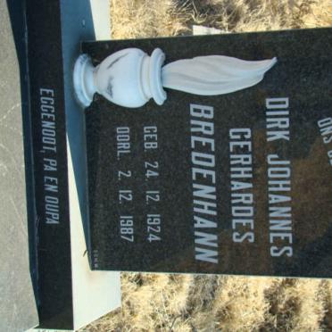 BREDENHANN Dirk Johannes Gerhardes 1924-1987