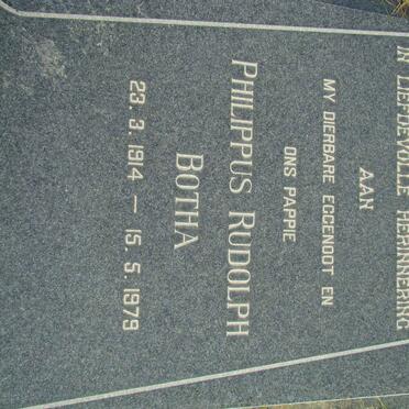 BOTHA Philippus Rudolph 1914-1979
