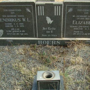 BOERS Hendrikus W.L. 1886-1976 &amp; Elizabeth PIETERS 1885-1963