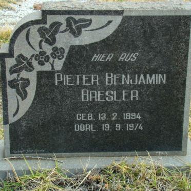 BRESLER Pieter Benjamin 1894-1974