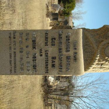 BOSHOFF Susanna Maria Magrelina nee BAM 1893-1918