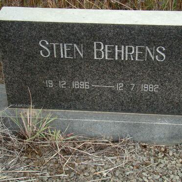 BEHRENS Stien 1896-1982