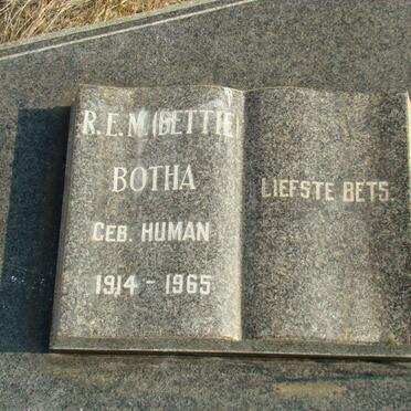 BOTHA R.E.M. nee HUMAN 1914-1965