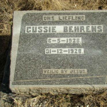 BEHRENS Gussie 1928-1928