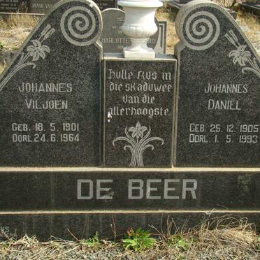 BEER Johannes Viljoen, de 1901-1964 :: DE BEER Johannes Daniel 1905-1993