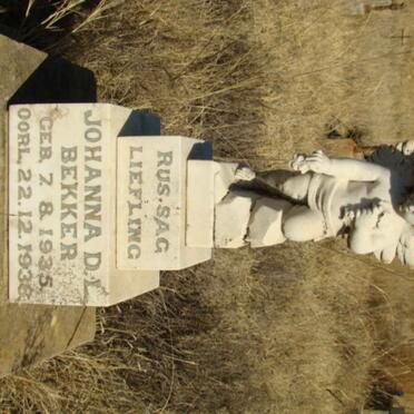 BEKKER Johanna D.L. 1935-1938