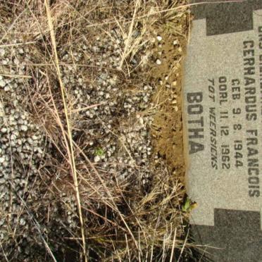 BOTHA Gerhardus Francois 1944-1962