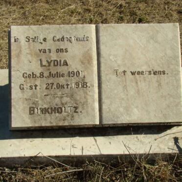 BIRKHOLTZ Lydia 1901-1918