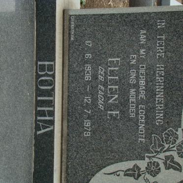 BOTHA Ellen E. nee EAGER 1936-1979