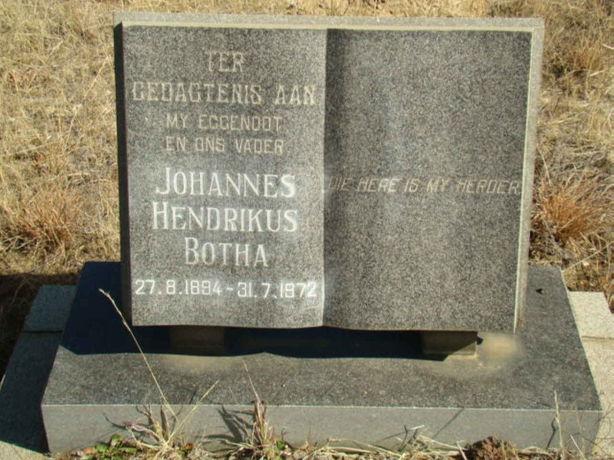 BOTHA Johannes Hendrikus  1894-1972