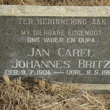 BRITZ Jan Carel Johannes 1904-1969