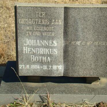BOTHA Johannes Hendrikus  1894-1972
