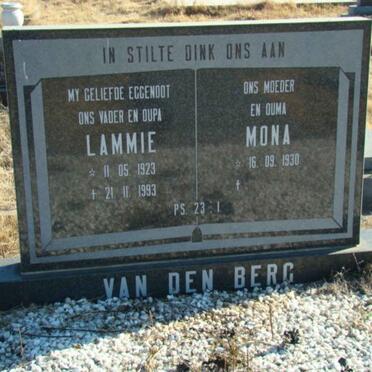 BERG Lammie, v.d 1923-1993 &amp; Mona 1930-