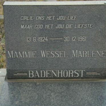 BADENHORST Girlie 1924-1961