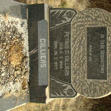 CILLIERS Petrus G. 1894-1957