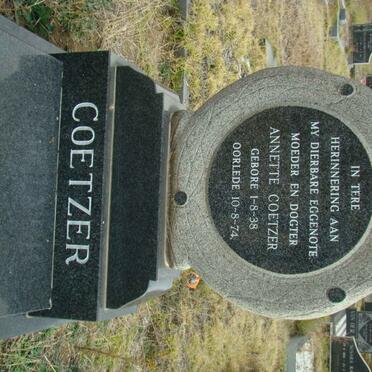 COETZER Anette 1938-1974