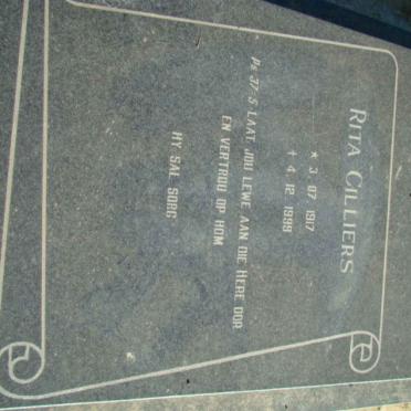CILLIERS Rita 1917-1999