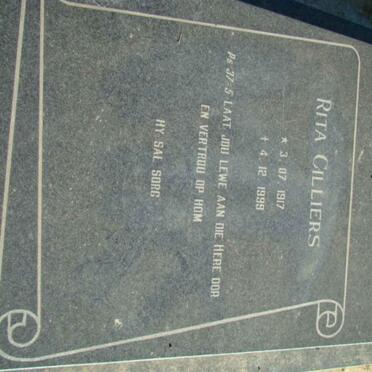 CILLIERS Rita 1917-1999