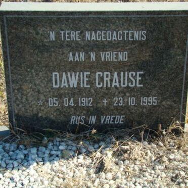 CRAUSE Dawie 1912-1995