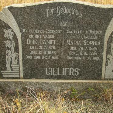 CILLIERS Dirk Daniel 1875-1956 &amp; Maria Sophia 1885-1964