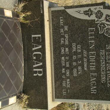 EAGAR Ellen Edith nee DEDNAM 1874-1966