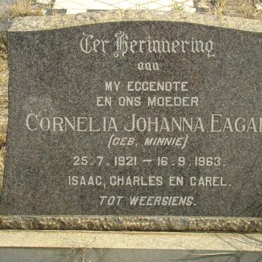 EAGAR Cornelia Johanna nee MINNIE 1921-1963