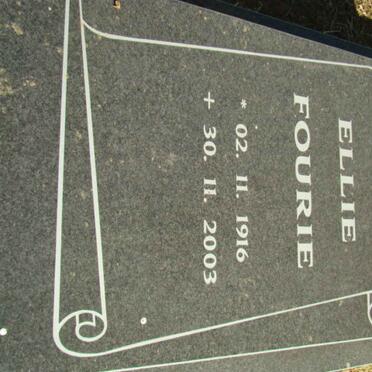 FOURIE Ellie 1916-2003