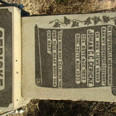 GERICKE Johan C.G. 1853-1933