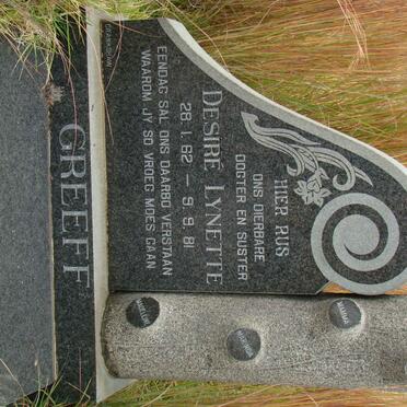 GREEFF Desire Lynette 1962-1981