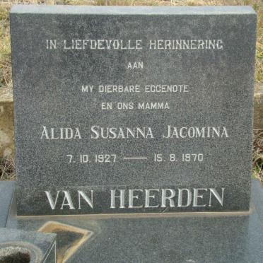 HEERDEN Alida Susanna Jacomina, van 1927-1970
