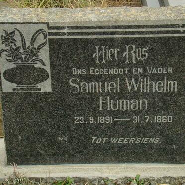 HUMAN Samuel Wilhelm 1891-1960