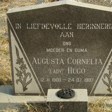 HUGO Augusta Cornelia 1900-1987