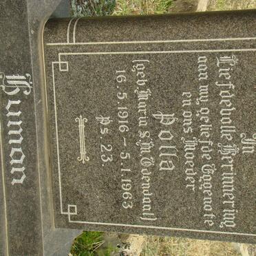 HUMAN Maria S.M. nee ODENDAAL 1916-1963