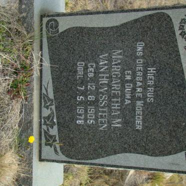 HUYSSTEEN Margaretha M., van 1905-1978