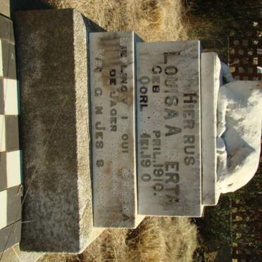 JAGER Louisa Alberta, de 1910-1910