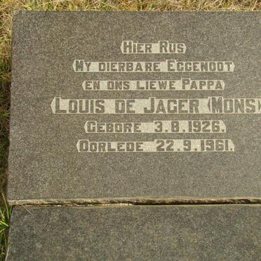 JAGER Louis, de 1926-1961