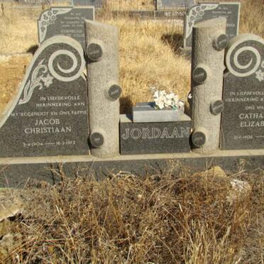 JORDAAN Jacob Christiaan 1904-1972 &amp; Catharina Elizabeth 1906-1982